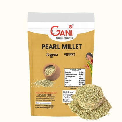 Gani Pearl Millet - Sajjalu - Bajra - 1 Kg